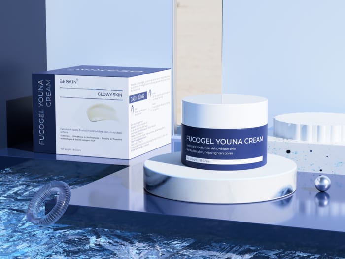 KEM FACE ĐA CHỨC NĂNG BESKIN "FUCOGEL YOUNA CREAM" -  Dung Tích: 21ml - Thương Hiệu Beskin - Hình ảnh 8