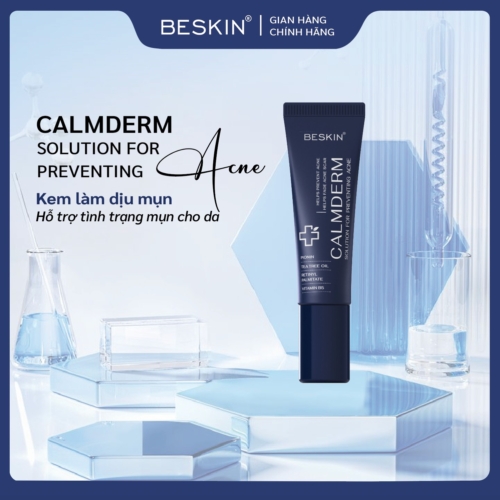 KEM MỤN "CALMDERM SOLUTION FOR PREVENTING ACNE" - Dung tích: 5ml - Thương hiệu: Beskin